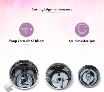 Inalsa Astra LX 600 W Mixer Grinder (3 Jars, White & Purple) Inalsa Astra LX 600 W Mixer Grinder (3 Jars, White & Purple)